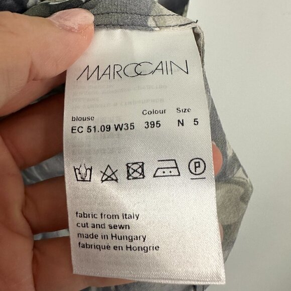 𝅺EUC Marc Cain Size 5, Print Blouse - Picture 5 of 6